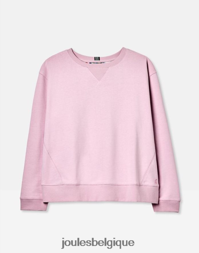 rose de l'aube sweat à col ras du cou Monique femmes vêtements Joules ND0H6T65