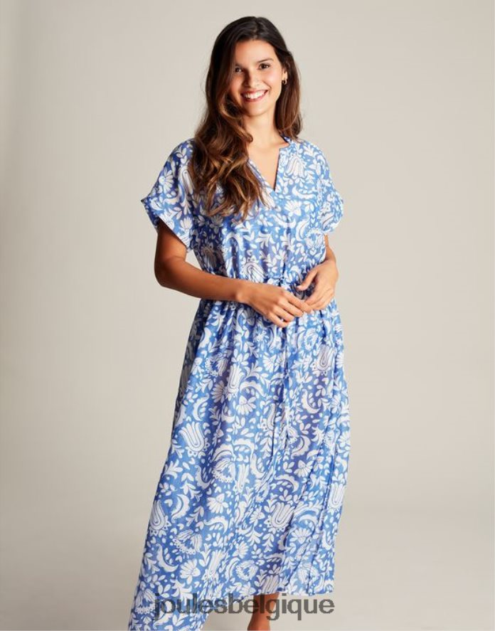 bleu fleuri robe de plage brooke femmes vêtements Joules ND0H6T4