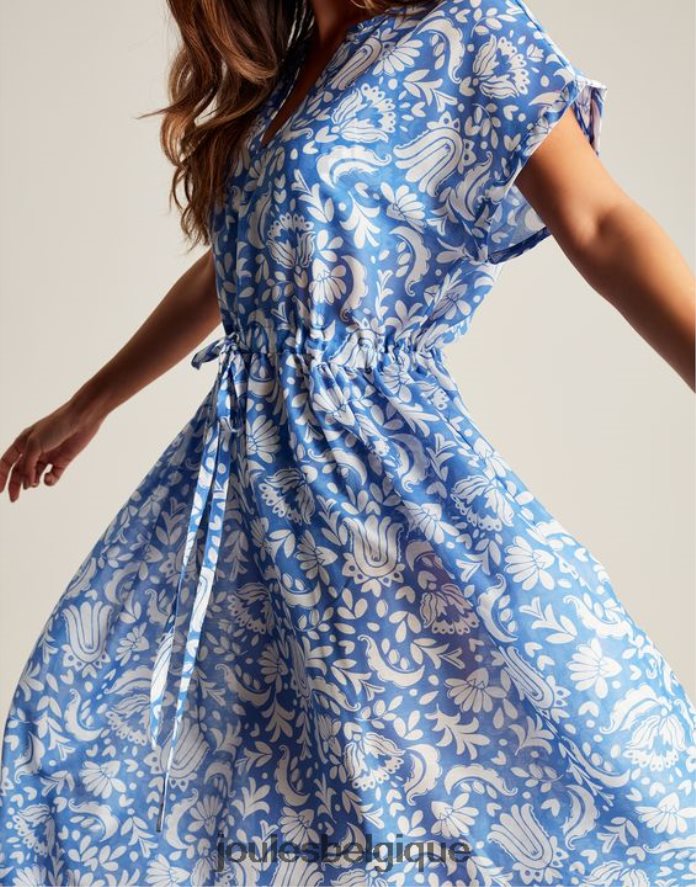 bleu fleuri robe de plage brooke femmes vêtements Joules ND0H6T4