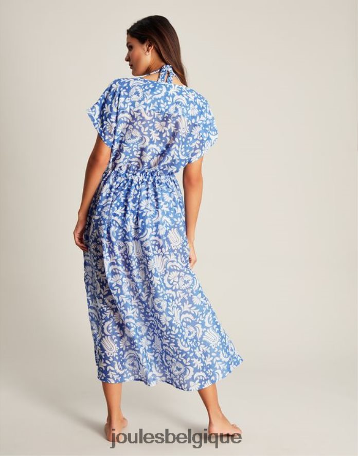 bleu fleuri robe de plage brooke femmes vêtements Joules ND0H6T4