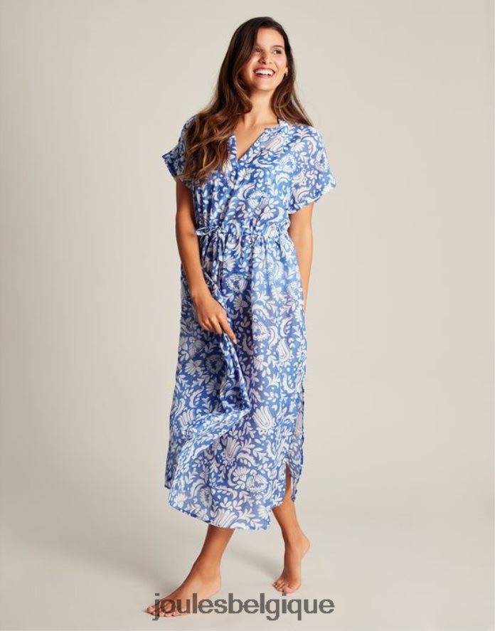 bleu fleuri robe de plage brooke femmes vêtements Joules ND0H6T4