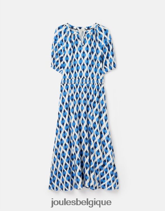 ikat bleu robe rochelle femmes vêtements Joules ND0H6T48