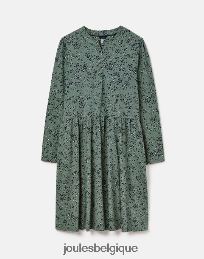 laurier léopard robe en jersey zippée aurora femmes vêtements Joules ND0H6T19