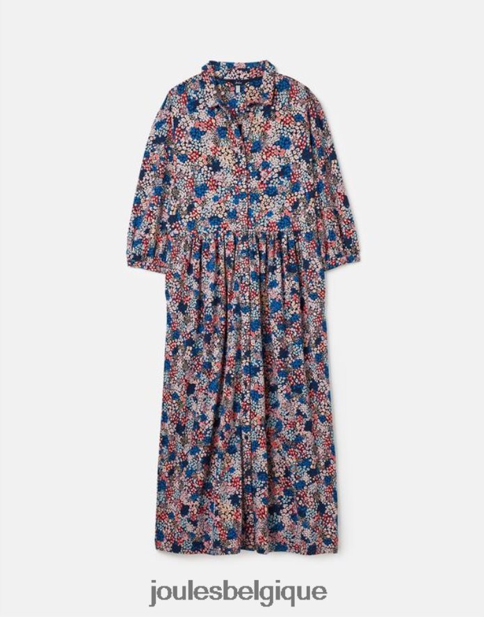 petite marine robe-chemise mi-longue en jersey nova femmes vêtements Joules ND0H6T64