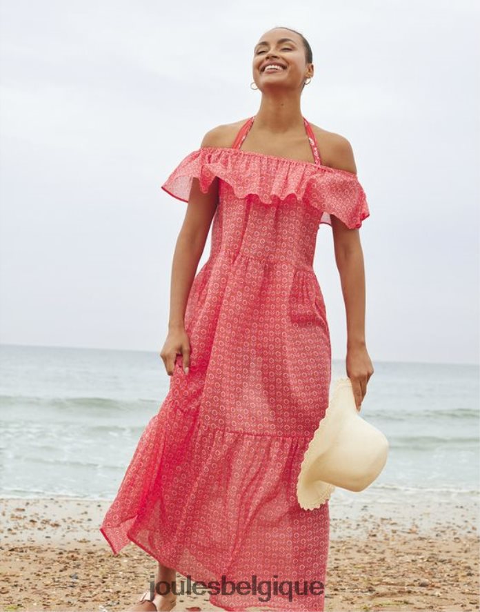 rose fleuri robe de plage fougère femmes vêtements Joules ND0H6T91