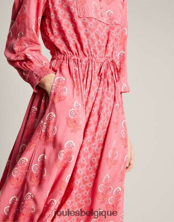 rose robe à bretelles matelassée Therese femmes vêtements Joules ND0H6T41