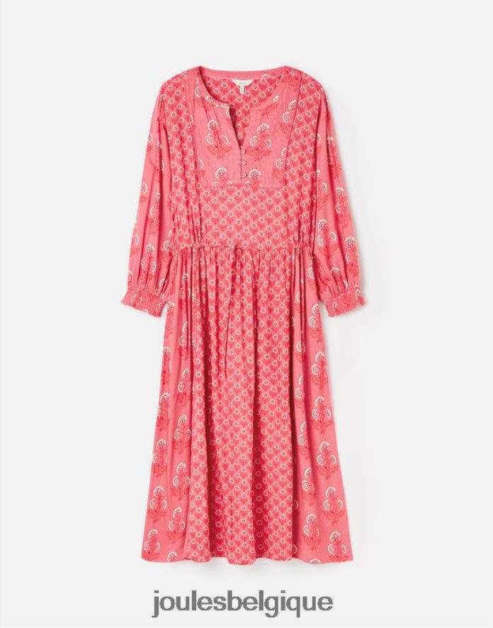 rose robe à bretelles matelassée Therese femmes vêtements Joules ND0H6T41