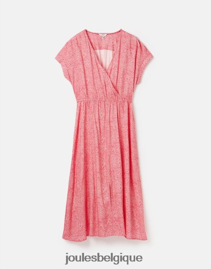 tache de saule rose vif robe abigail col v femmes vêtements Joules ND0H6T96