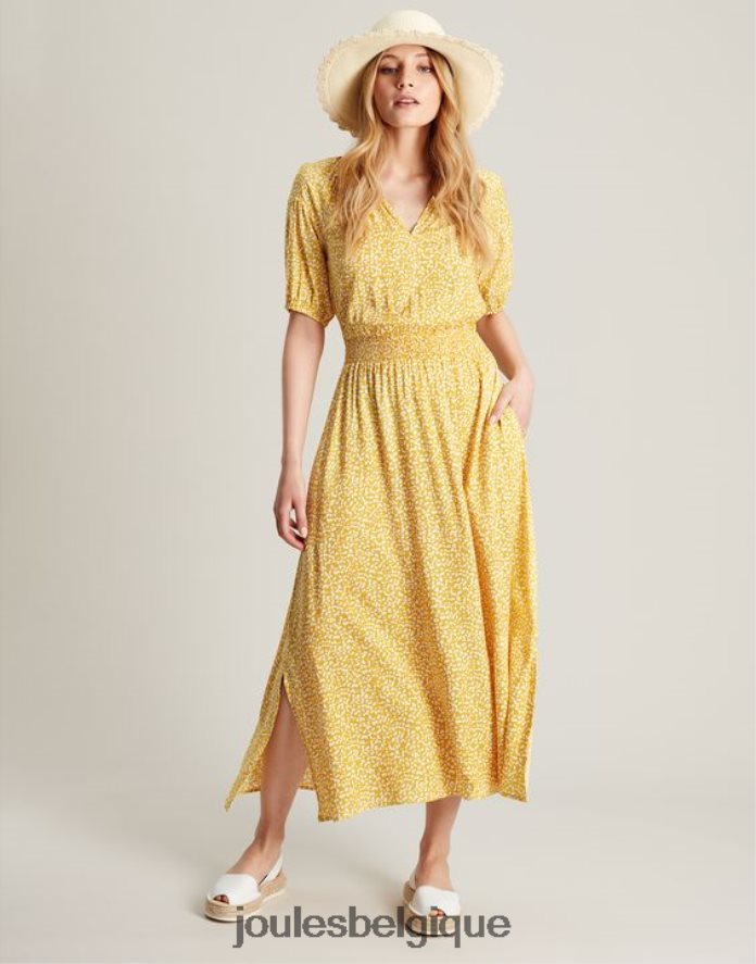 tache jaune robe rochelle femmes vêtements Joules ND0H6T43