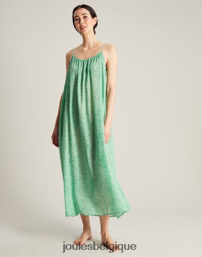 vert floral robe de plage Amanda femmes vêtements Joules ND0H6T93