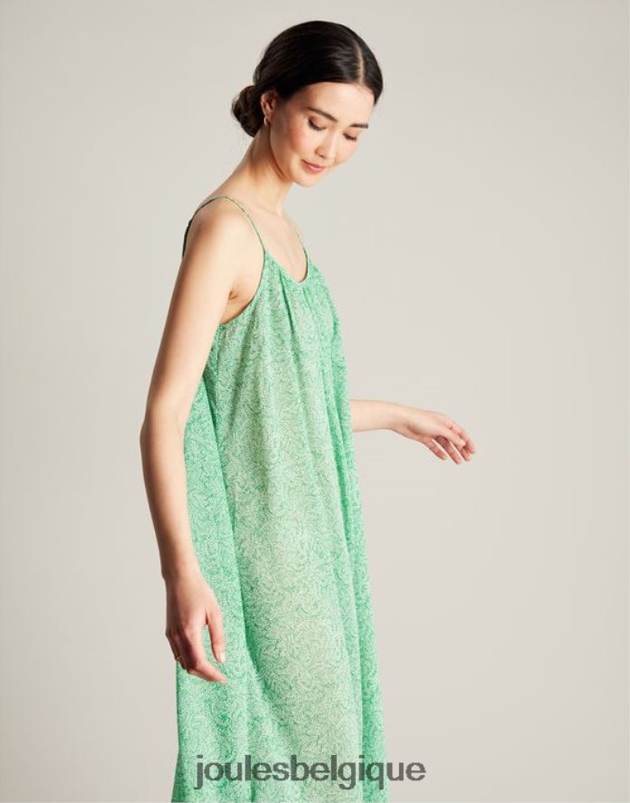 vert floral robe de plage Amanda femmes vêtements Joules ND0H6T93