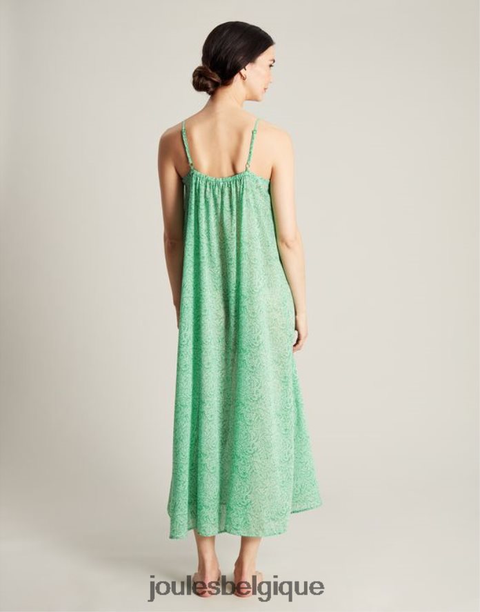vert floral robe de plage Amanda femmes vêtements Joules ND0H6T93