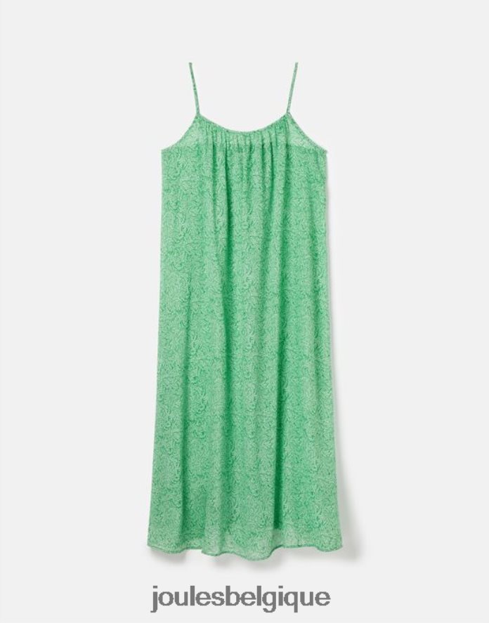 vert floral robe de plage Amanda femmes vêtements Joules ND0H6T93