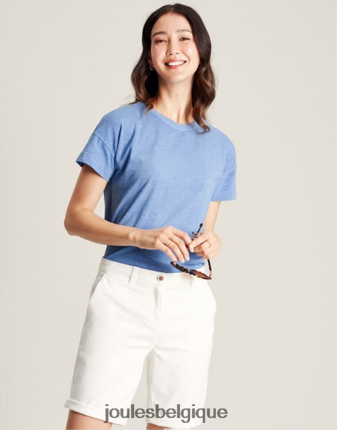 bleu t-shirt à manches courtes Macey femmes vêtements Joules ND0H6T81