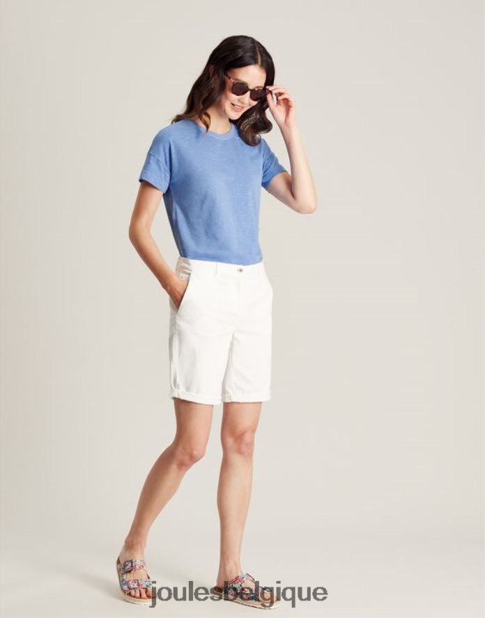 bleu t-shirt à manches courtes Macey femmes vêtements Joules ND0H6T81