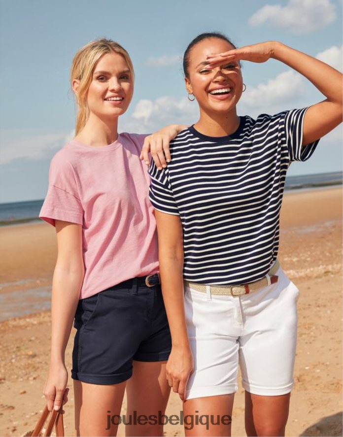 rayure marine macey - t-shirt rayé à manches courtes femmes vêtements Joules ND0H6T54