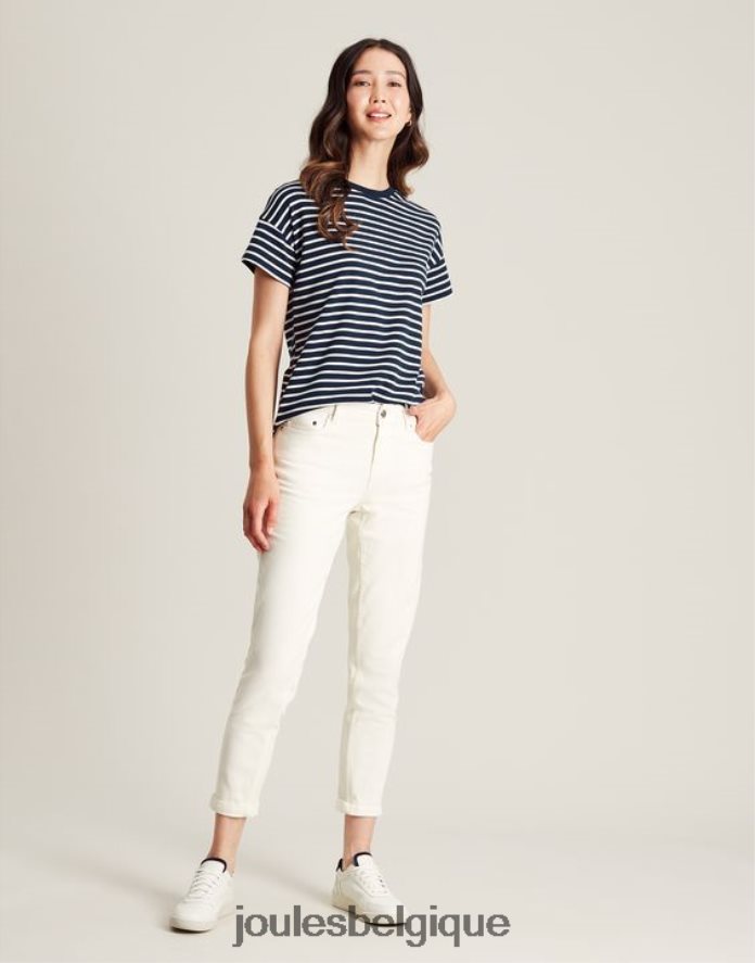 rayure marine macey - t-shirt rayé à manches courtes femmes vêtements Joules ND0H6T54