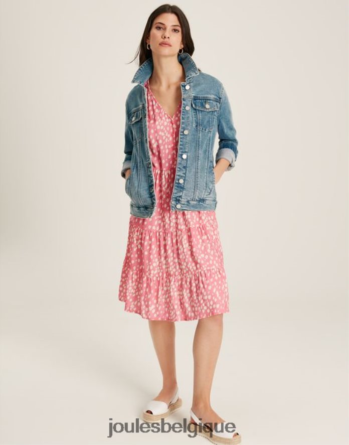 bleu clair veste en jean décontractée arkley femmes vêtements Joules ND0H6T24