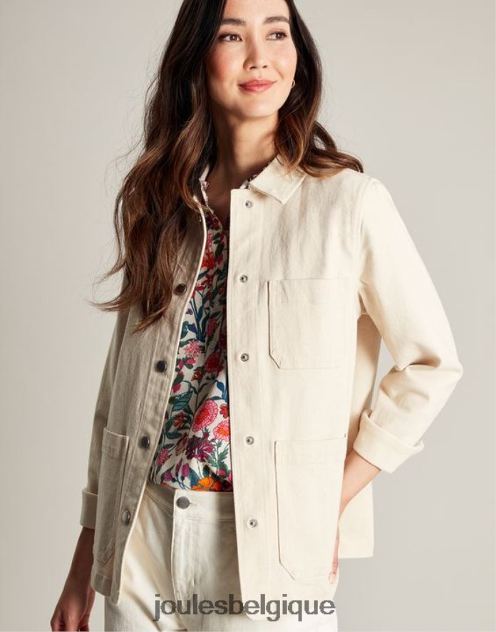 écru veste en jean alice femmes vêtements Joules ND0H6T45