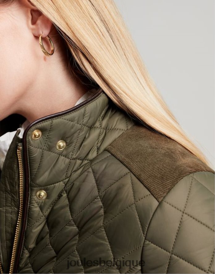 feuille de vigne veste matelassée newdale femmes vêtements Joules ND0H6T52