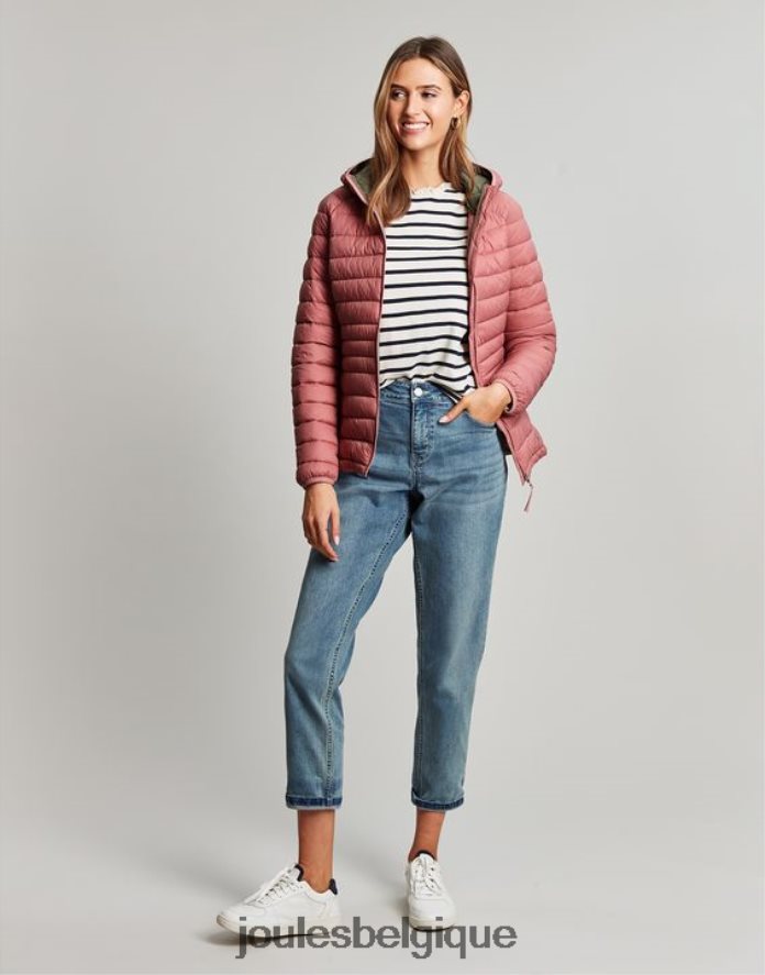 rose manteau matelassé pliable bowland femmes vêtements Joules ND0H6T44