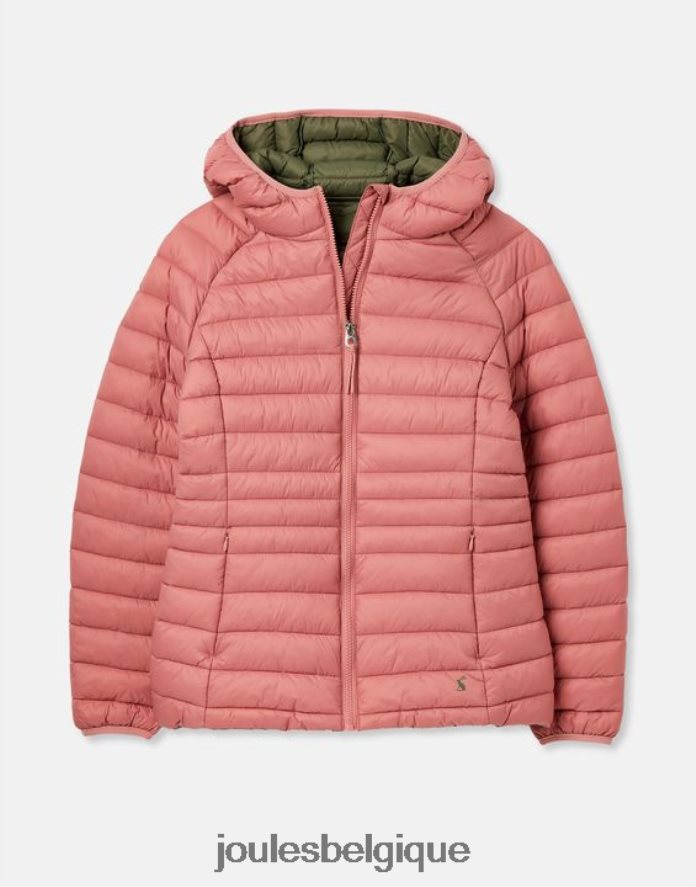 rose manteau matelassé pliable bowland femmes vêtements Joules ND0H6T44