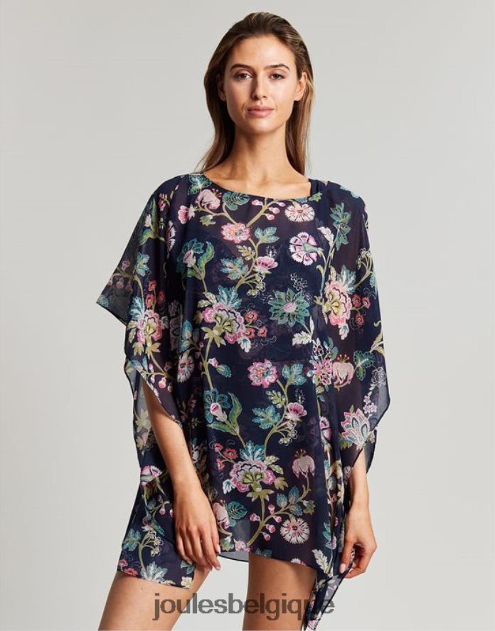 bleu marine fleuri Rosanna se cache femmes vêtements Joules ND0H6T133