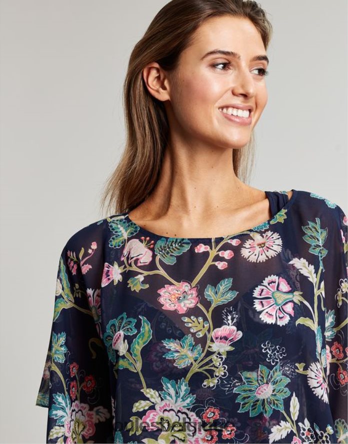 bleu marine fleuri Rosanna se cache femmes vêtements Joules ND0H6T133