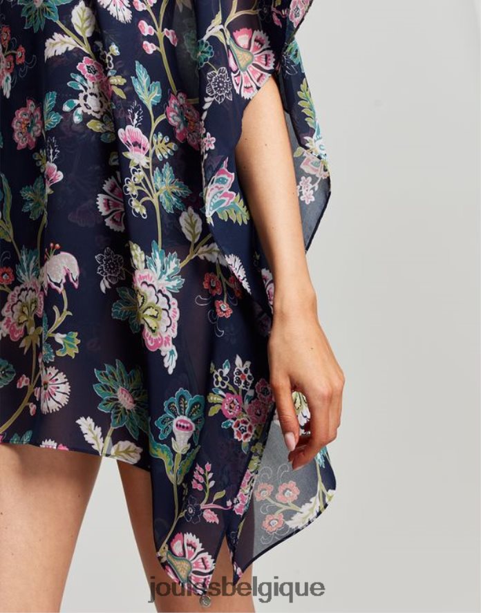 bleu marine fleuri Rosanna se cache femmes vêtements Joules ND0H6T133