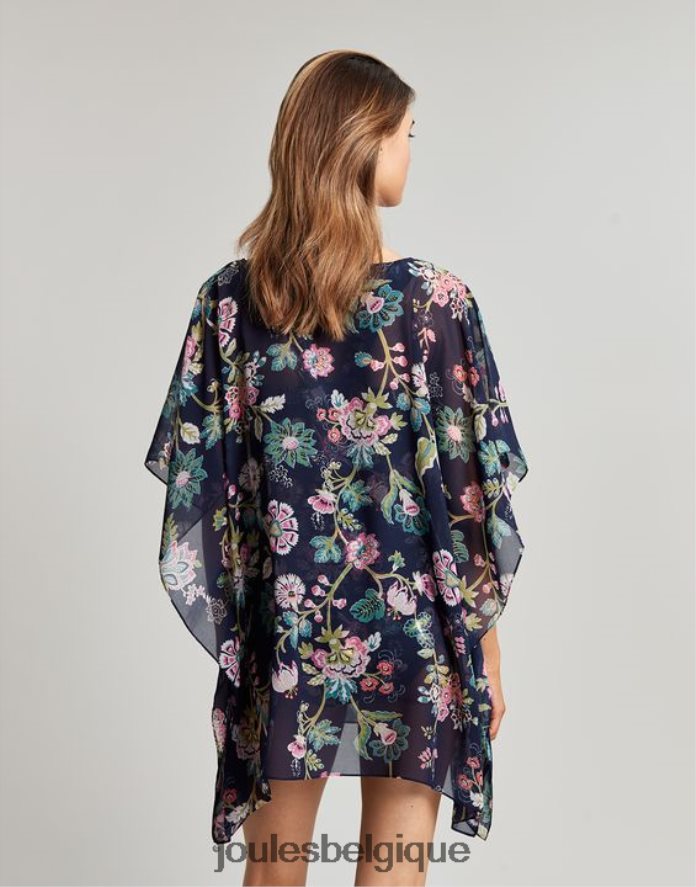 bleu marine fleuri Rosanna se cache femmes vêtements Joules ND0H6T133