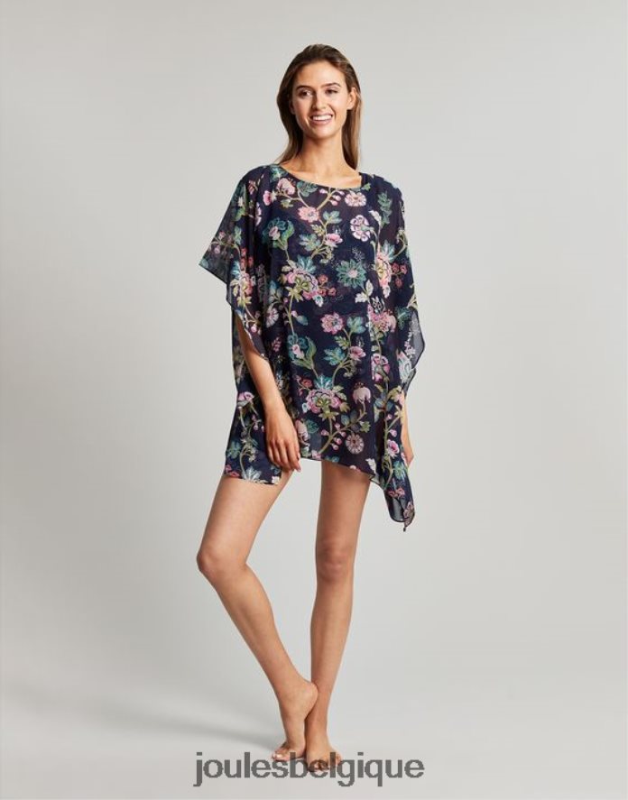 bleu marine fleuri Rosanna se cache femmes vêtements Joules ND0H6T133