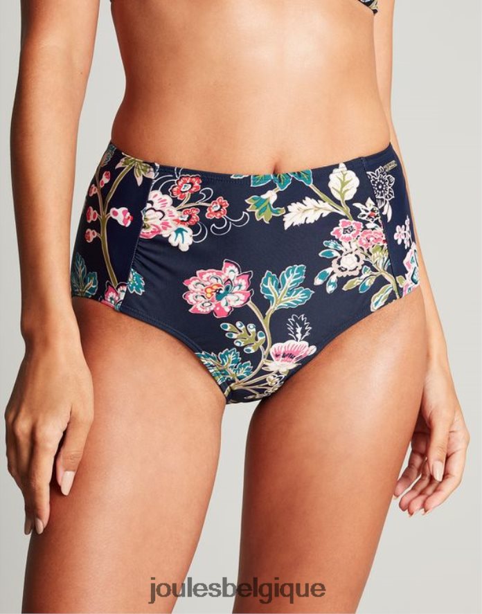 bleu marine fleuri bas de bikini jasmin femmes vêtements Joules ND0H6T137