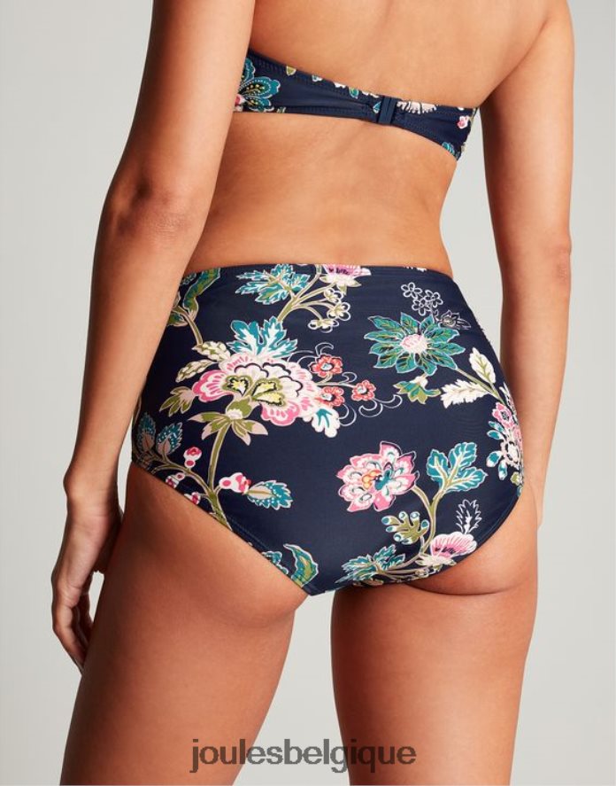 bleu marine fleuri bas de bikini jasmin femmes vêtements Joules ND0H6T137