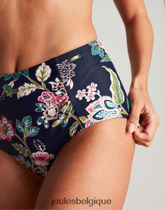 bleu marine fleuri bas de bikini jasmin femmes vêtements Joules ND0H6T137