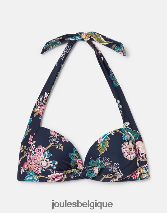 bleu marine fleuri haut de bikini jasmin femmes vêtements Joules ND0H6T132