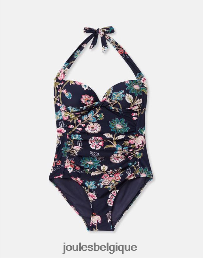 bleu marine fleuri maillot de bain jasmin femmes vêtements Joules ND0H6T111
