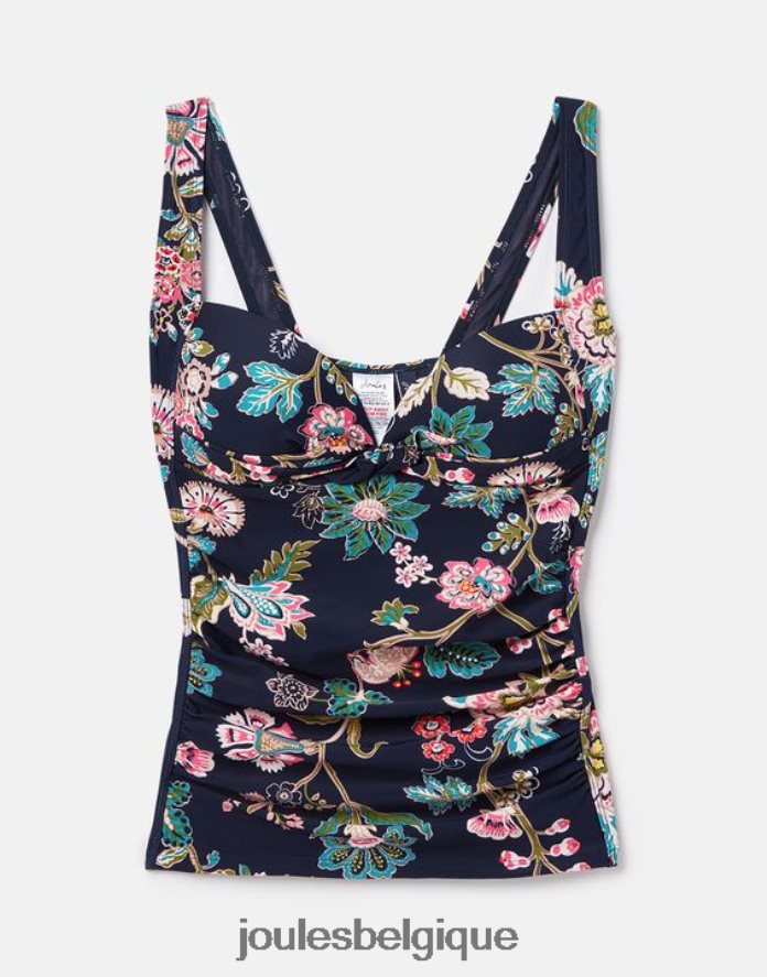 bleu marine fleuri tankini au jasmin femmes vêtements Joules ND0H6T126