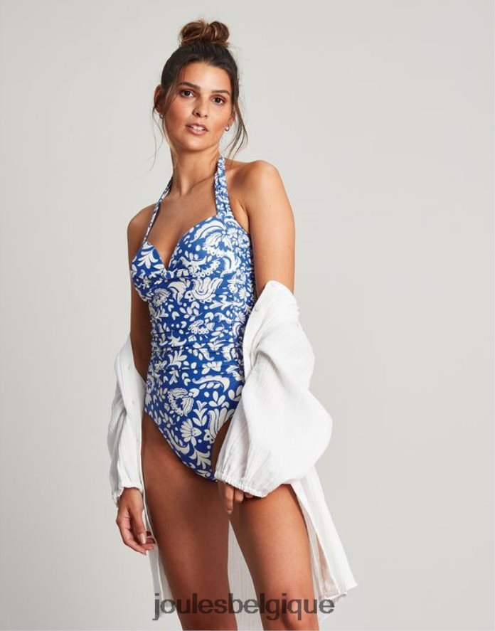 mosaïque bleue maillot de bain jasmin femmes vêtements Joules ND0H6T104
