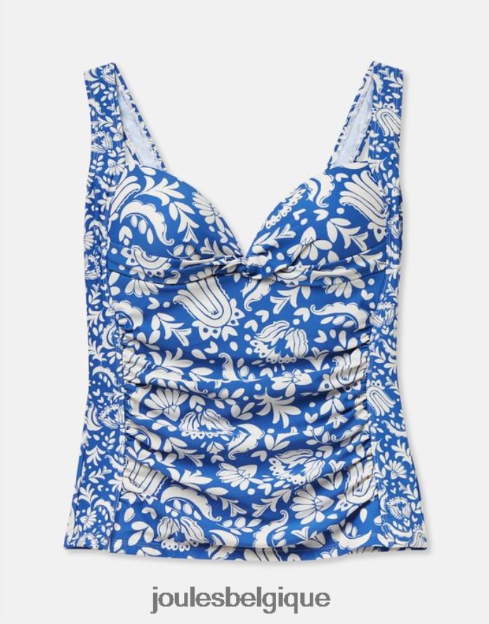 mosaïque bleue tankini au jasmin femmes vêtements Joules ND0H6T128