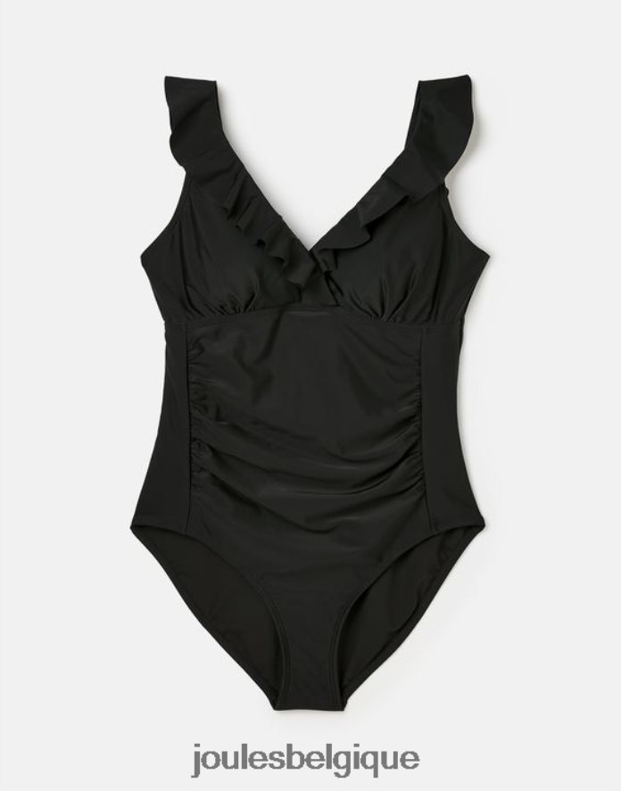 vrai noir maillot de bain à volants pivoine femmes vêtements Joules ND0H6T110