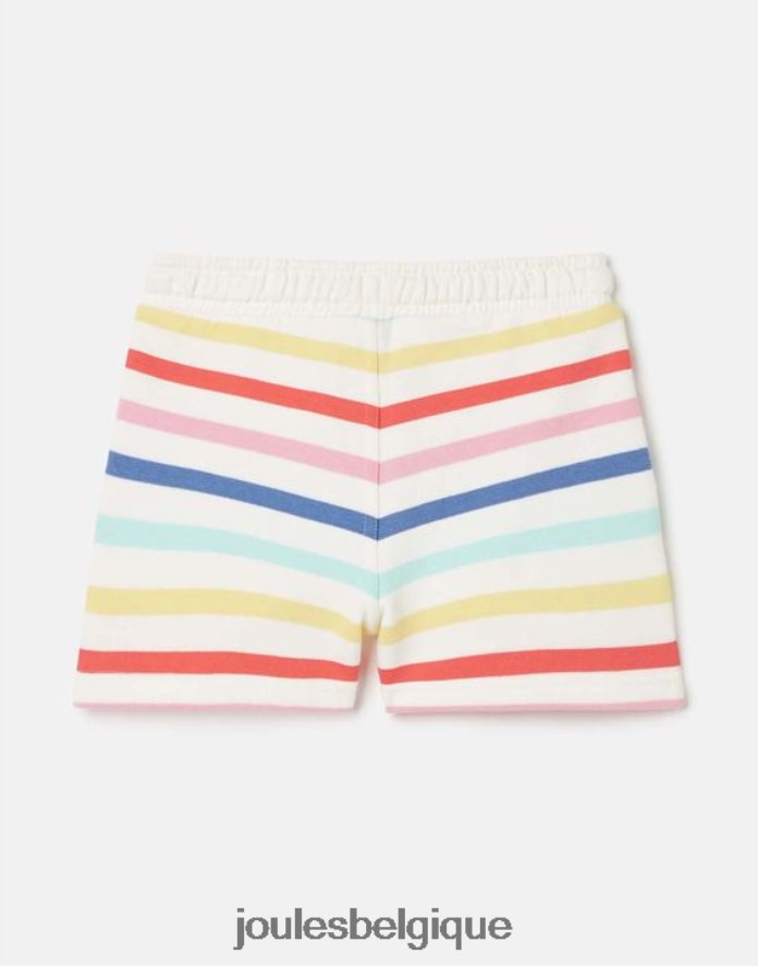 multi-rayures reilley short à rayures en jersey 2-12 ans filles vêtements Joules ND0H6T273