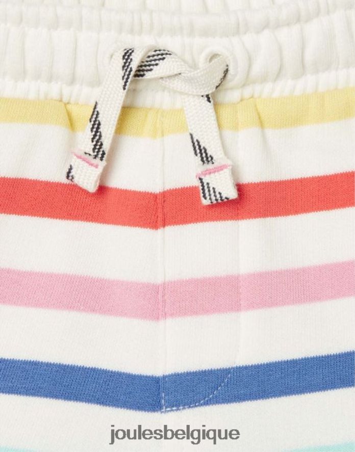 multi-rayures reilley short à rayures en jersey 2-12 ans filles vêtements Joules ND0H6T273