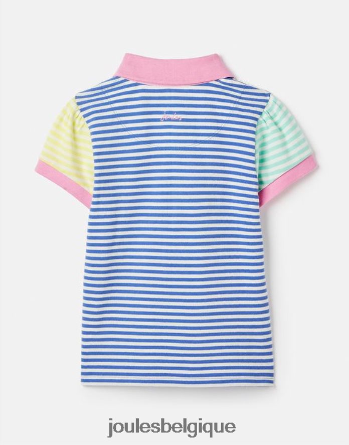 bleu à rayures multiples polo à rayures morgan 2-12 ans filles vêtements Joules ND0H6T255