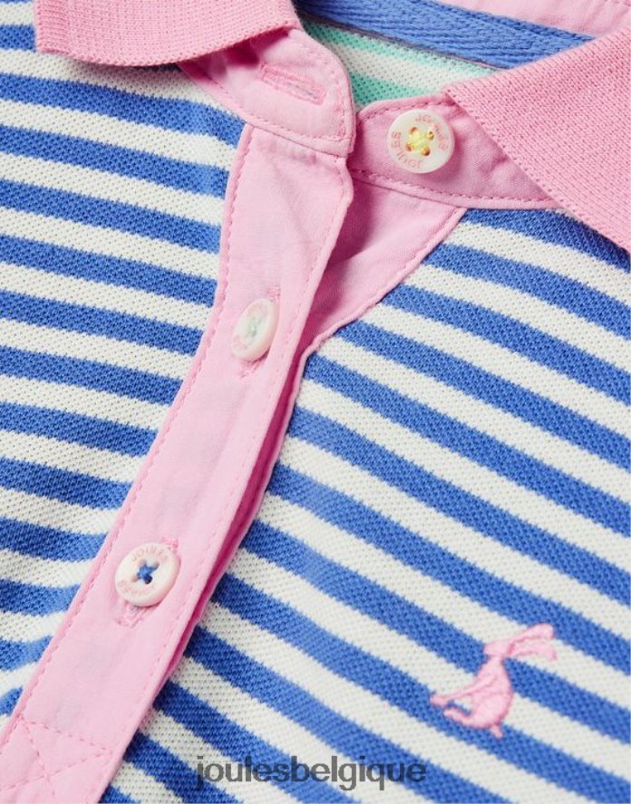 bleu à rayures multiples polo à rayures morgan 2-12 ans filles vêtements Joules ND0H6T255