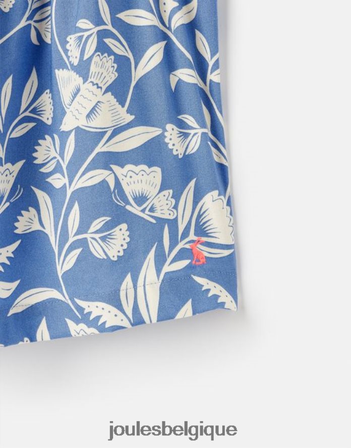 papillon bleu nicola top froncé 5-12 ans filles vêtements Joules ND0H6T271