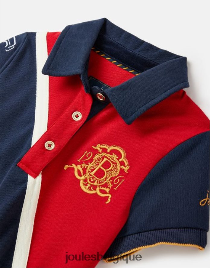 rouge foncé polo burghley 2-12 ans filles vêtements Joules ND0H6T329