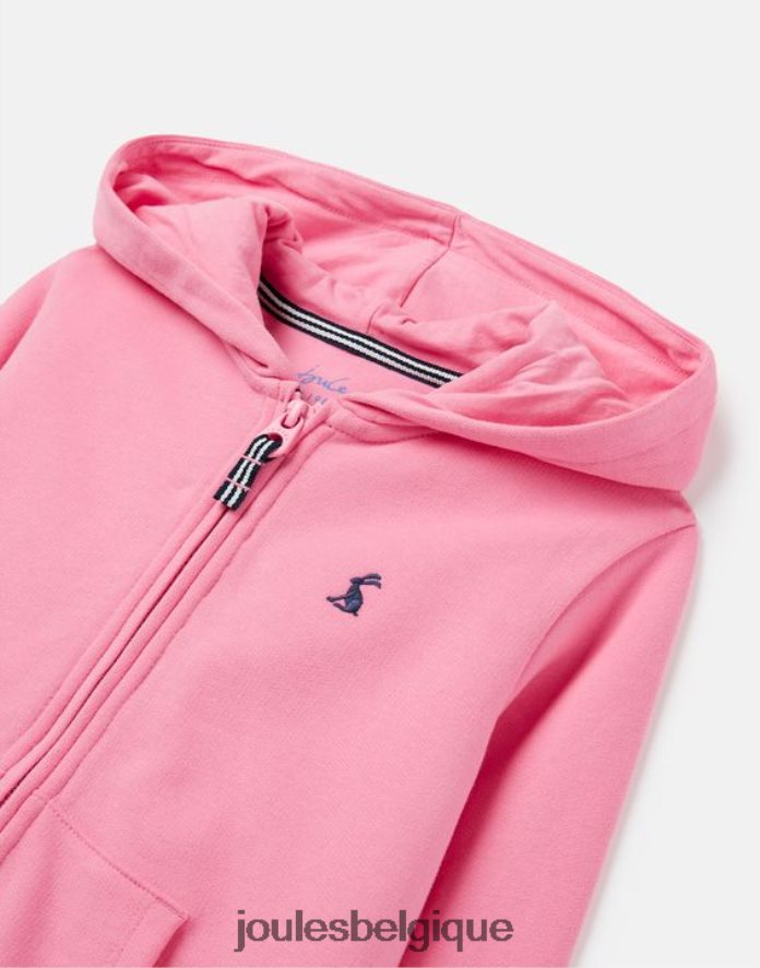 aurore rose sweat à capuche zippé Mayday 2-12 ans filles vêtements Joules ND0H6T263