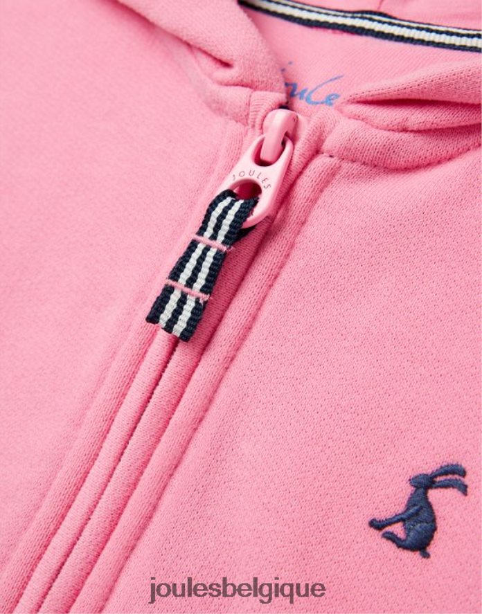 aurore rose sweat à capuche zippé Mayday 2-12 ans filles vêtements Joules ND0H6T263