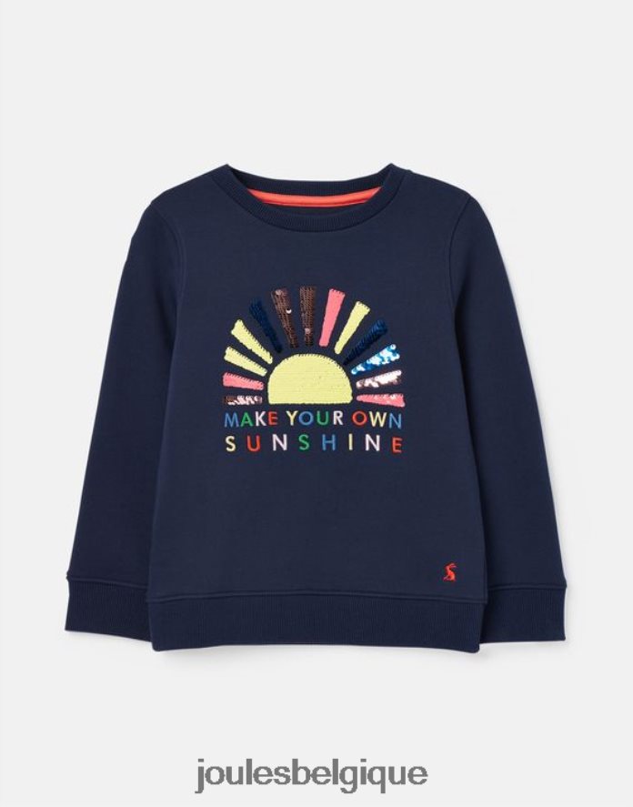 soleil bleu sweat mackenzie 5-12 ans filles vêtements Joules ND0H6T264