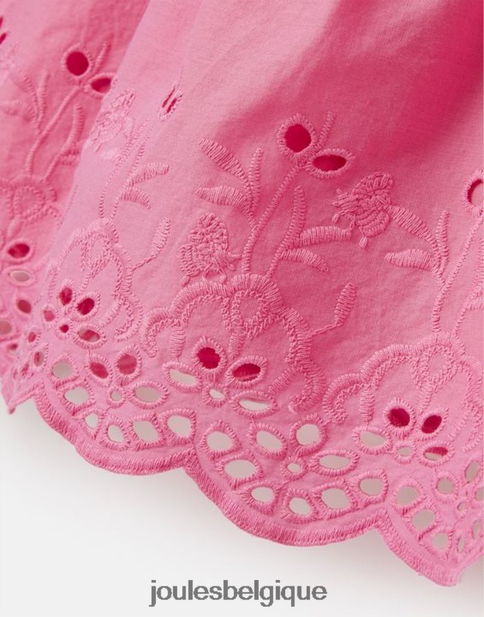 aurore rose robe midi à volants kiki 2-12 ans filles vêtements Joules ND0H6T294